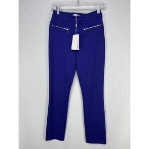$350 Hugo Boss Teboa Zipper Trousers Blue Size 0 US 32 EU